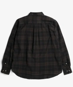 SHIRTING^Norse Projects Algot Relaxed Wool Check Shirt Espresso