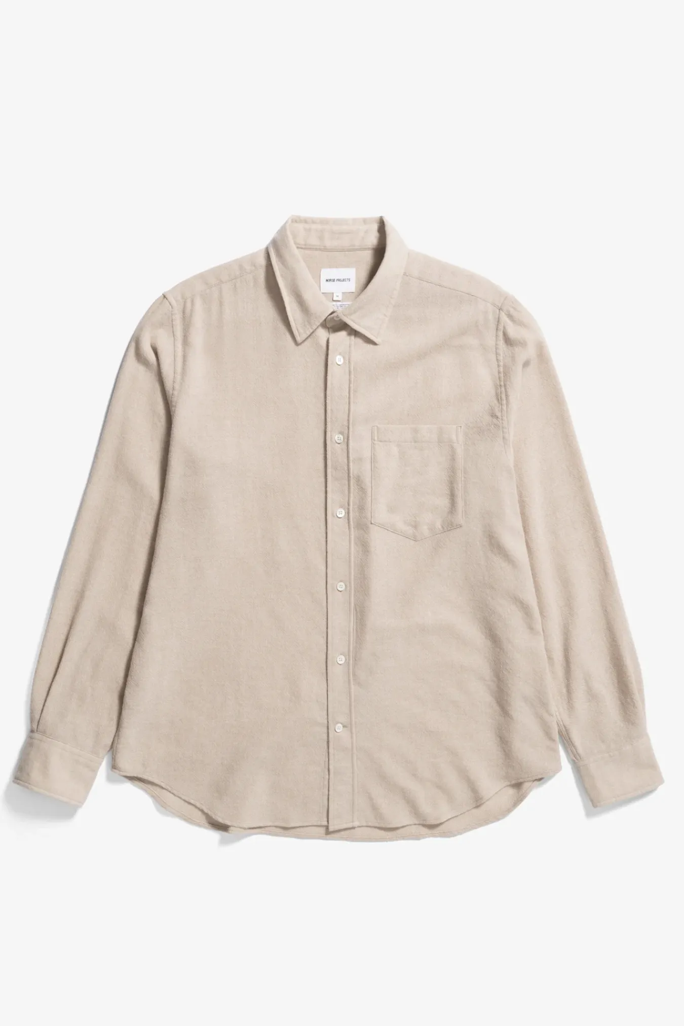 SHIRTING^Norse Projects Algot Relaxed Wool Shirt Ecru