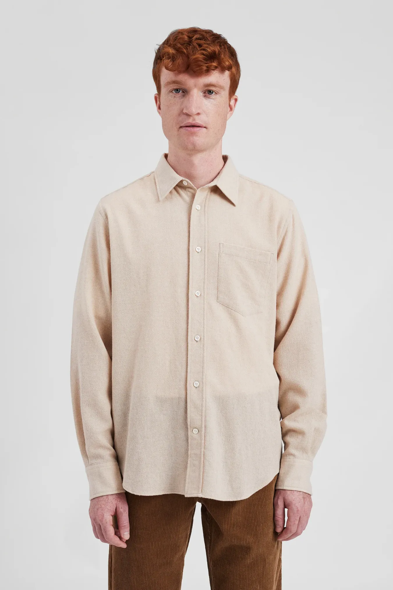 SHIRTING^Norse Projects Algot Relaxed Wool Shirt Ecru