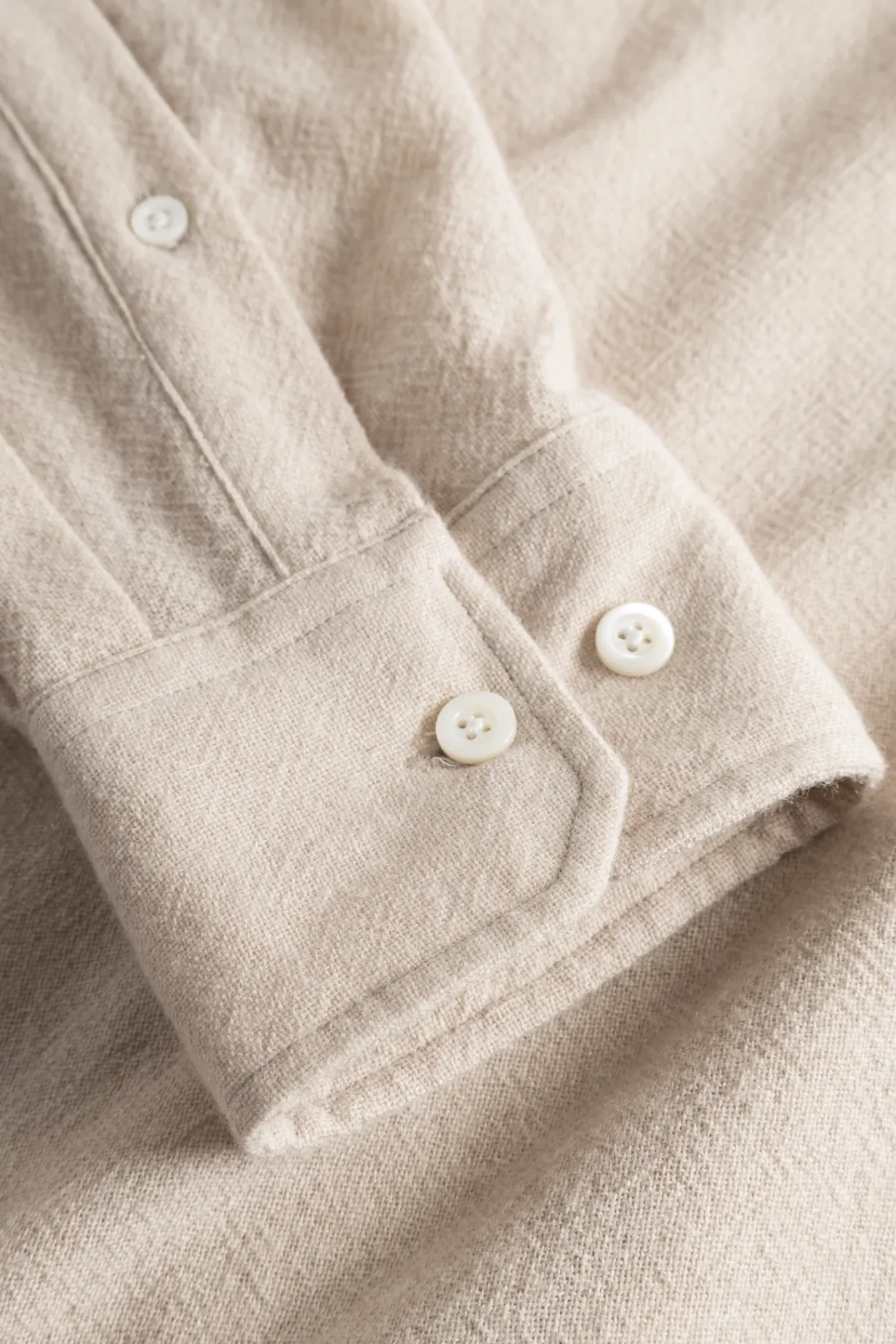 SHIRTING^Norse Projects Algot Relaxed Wool Shirt Ecru