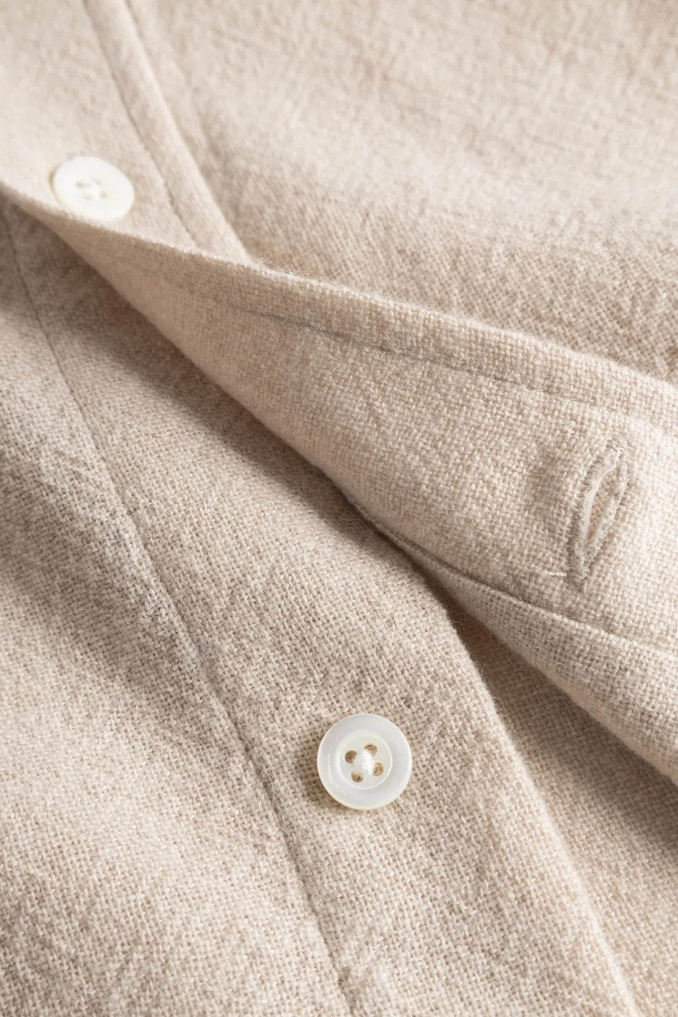 SHIRTING^Norse Projects Algot Relaxed Wool Shirt Ecru