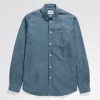 SHIRTING^Norse Projects Anton Light Twill Shirt Steel Blue