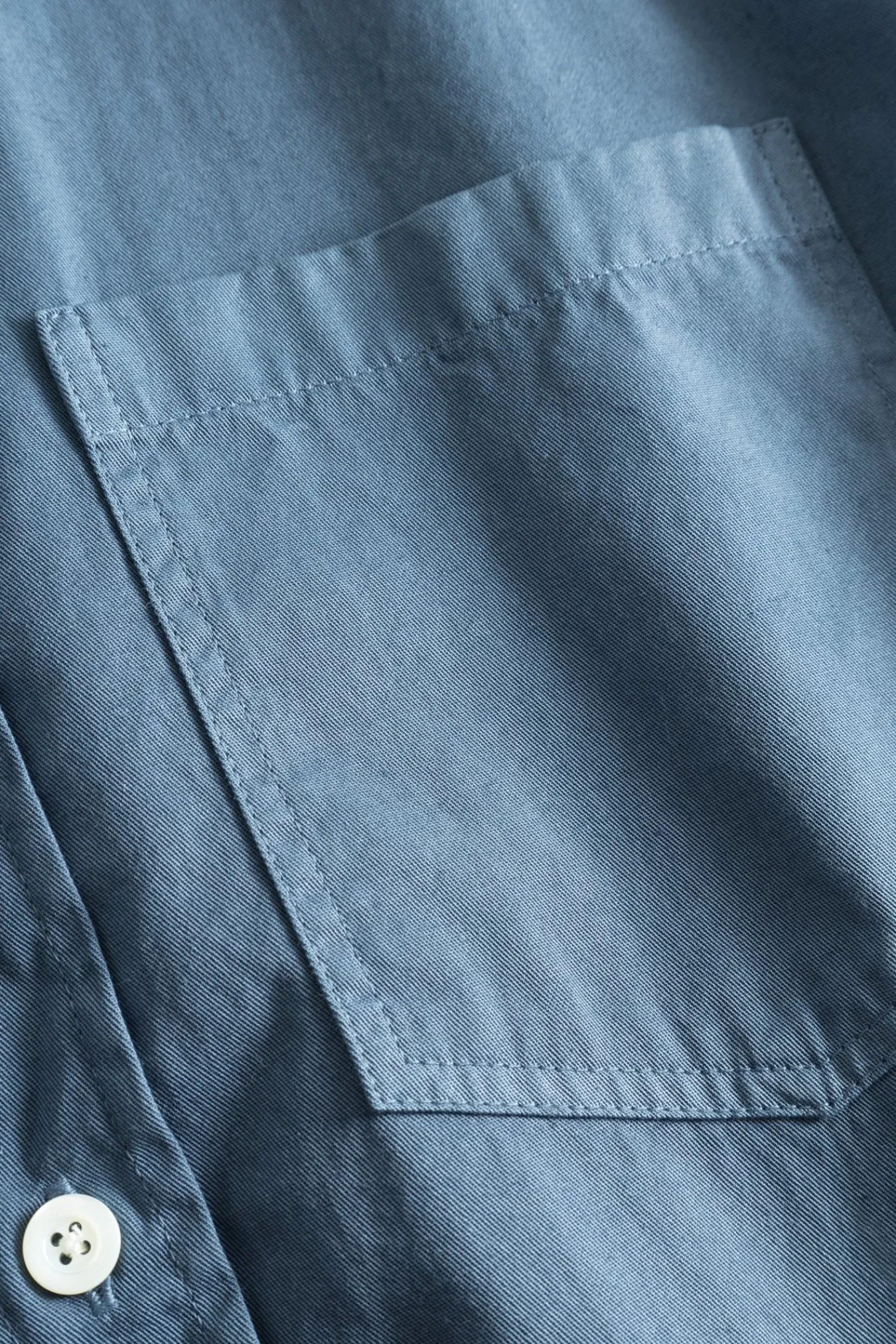 SHIRTING^Norse Projects Anton Light Twill Shirt Steel Blue