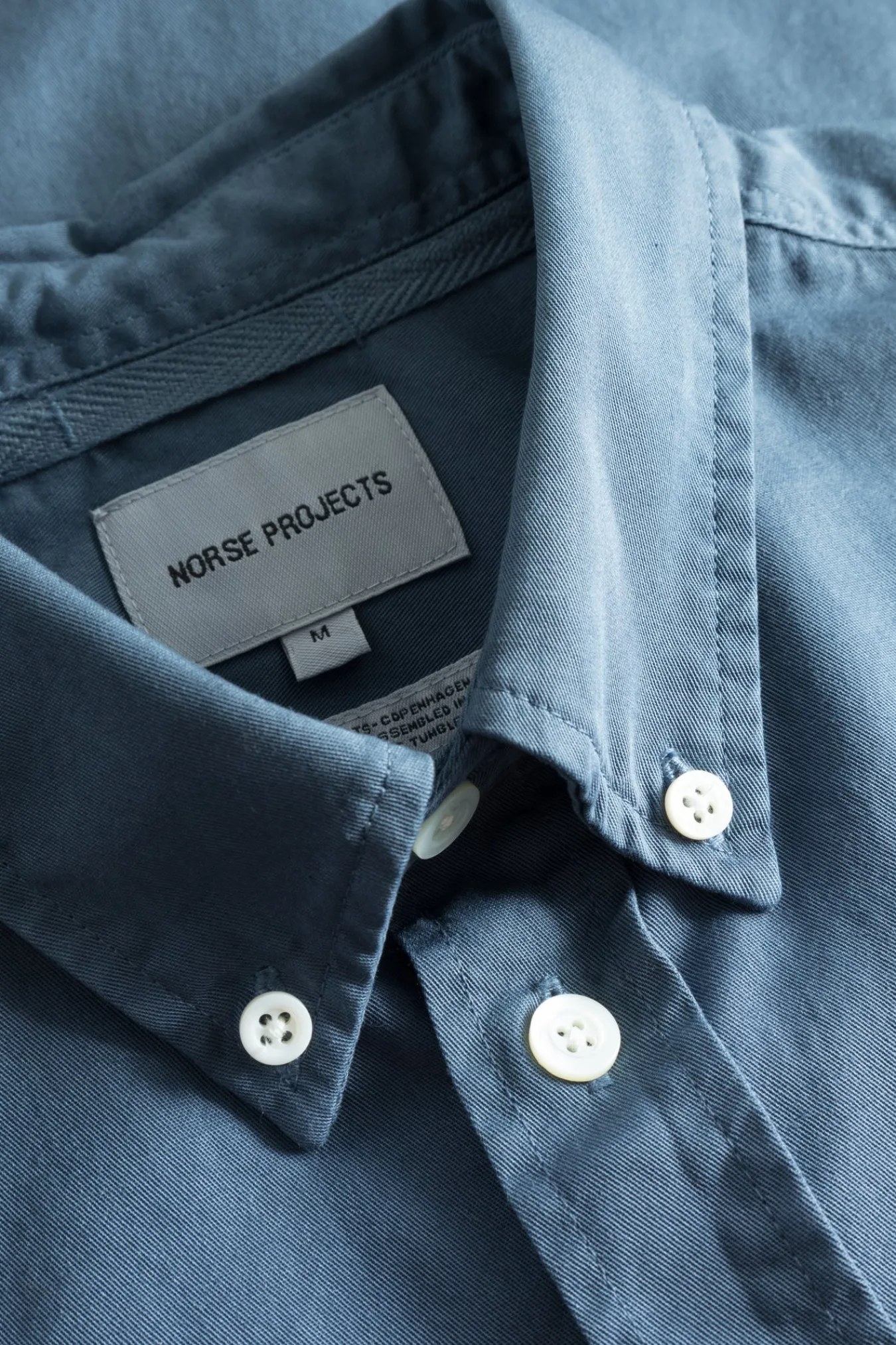 SHIRTING^Norse Projects Anton Light Twill Shirt Steel Blue