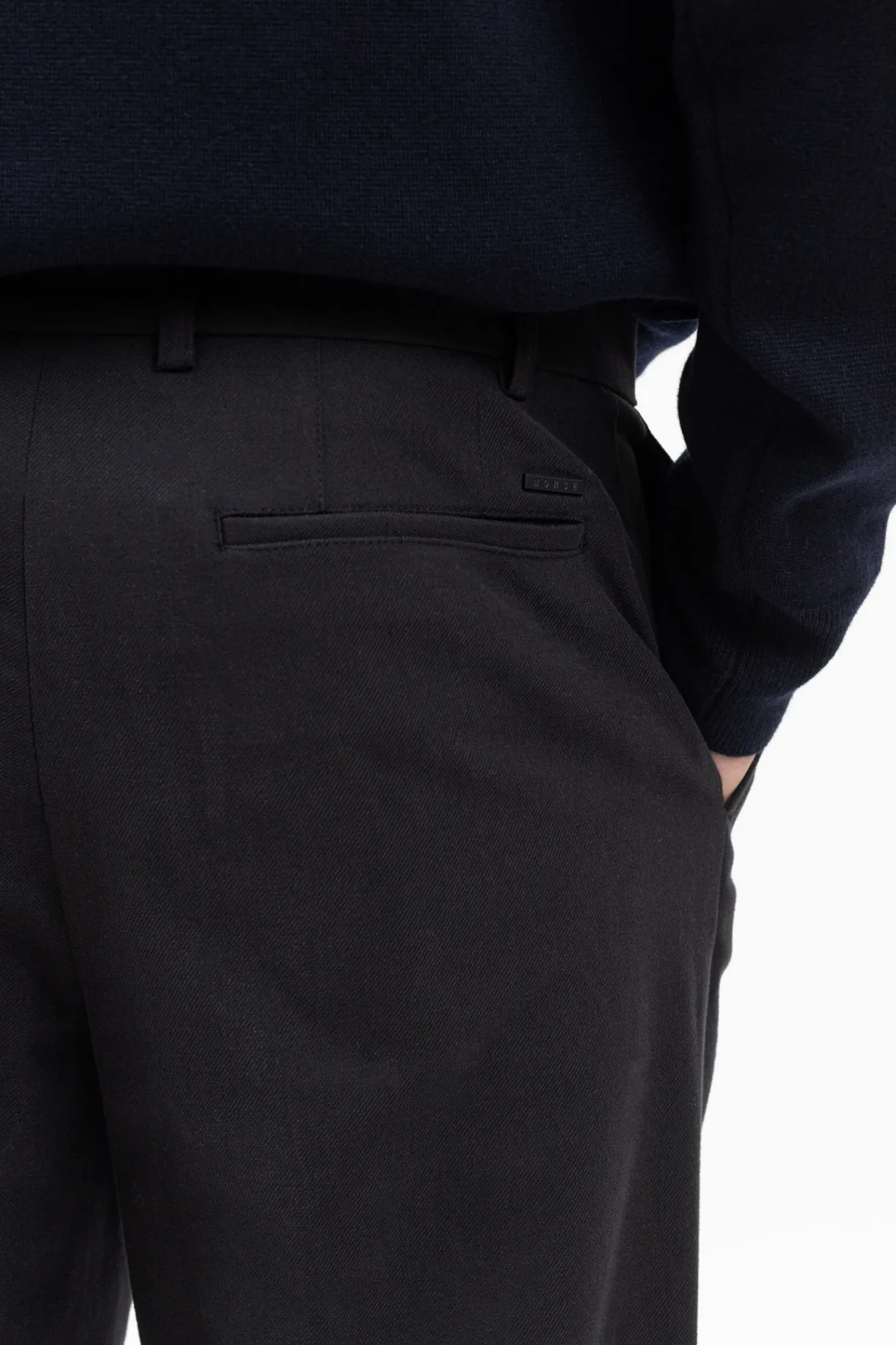 TROUSERS^Norse Projects Benn Relaxed Pleated Trouser Black
