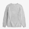 KNITWEAR^Norse Projects Birnir Brushed Lambswool Light Grey Melange