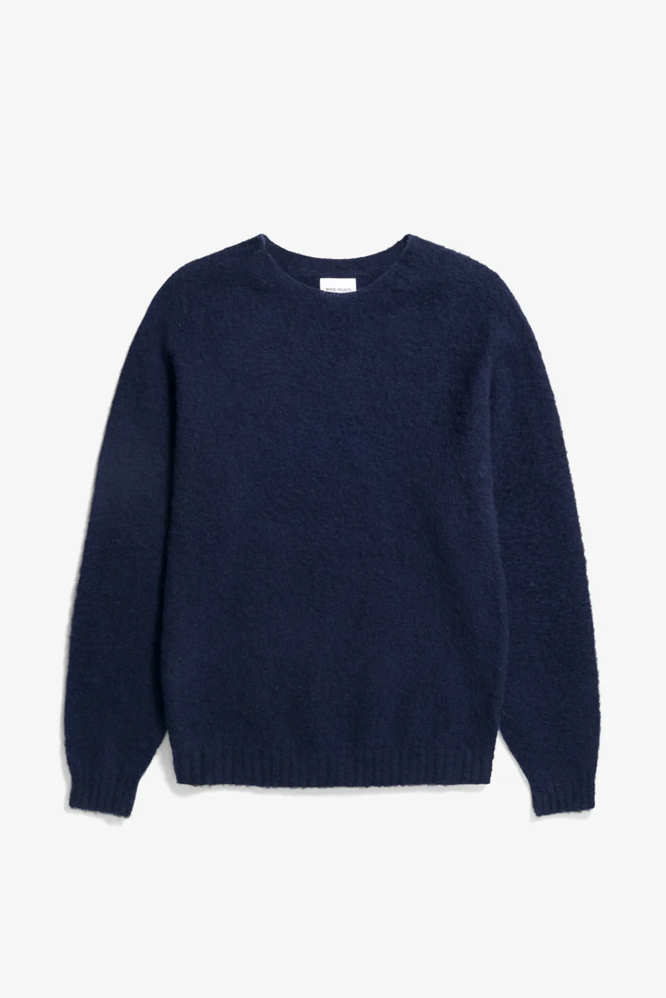 KNITWEAR^Norse Projects Birnir Brushed Lambswool Dark Navy