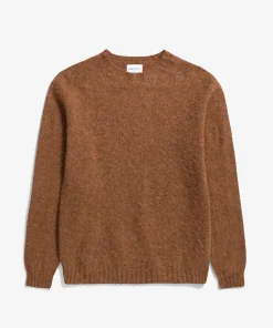 KNITWEAR^Norse Projects Birnir Brushed Lambswool Burnt Orange