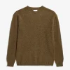KNITWEAR^Norse Projects Birnir Brushed Lambswool Dark Olive
