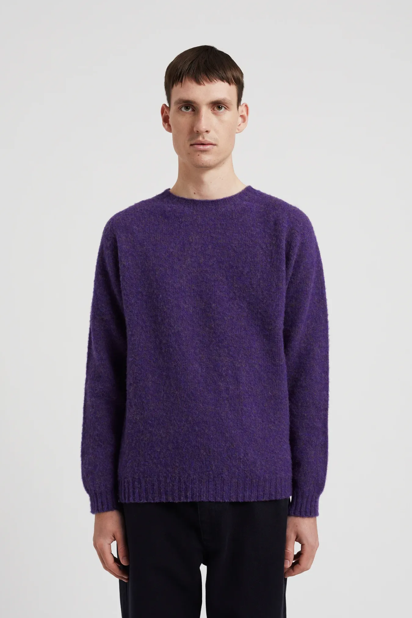 KNITWEAR^Norse Projects Birnir Brushed Lambswool Purple