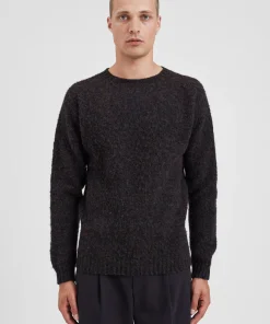 KNITWEAR^Norse Projects Birnir Brushed Lambswool Black Multi