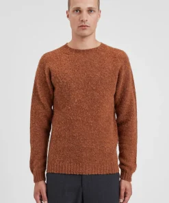 KNITWEAR^Norse Projects Birnir Brushed Lambswool Burnt Orange