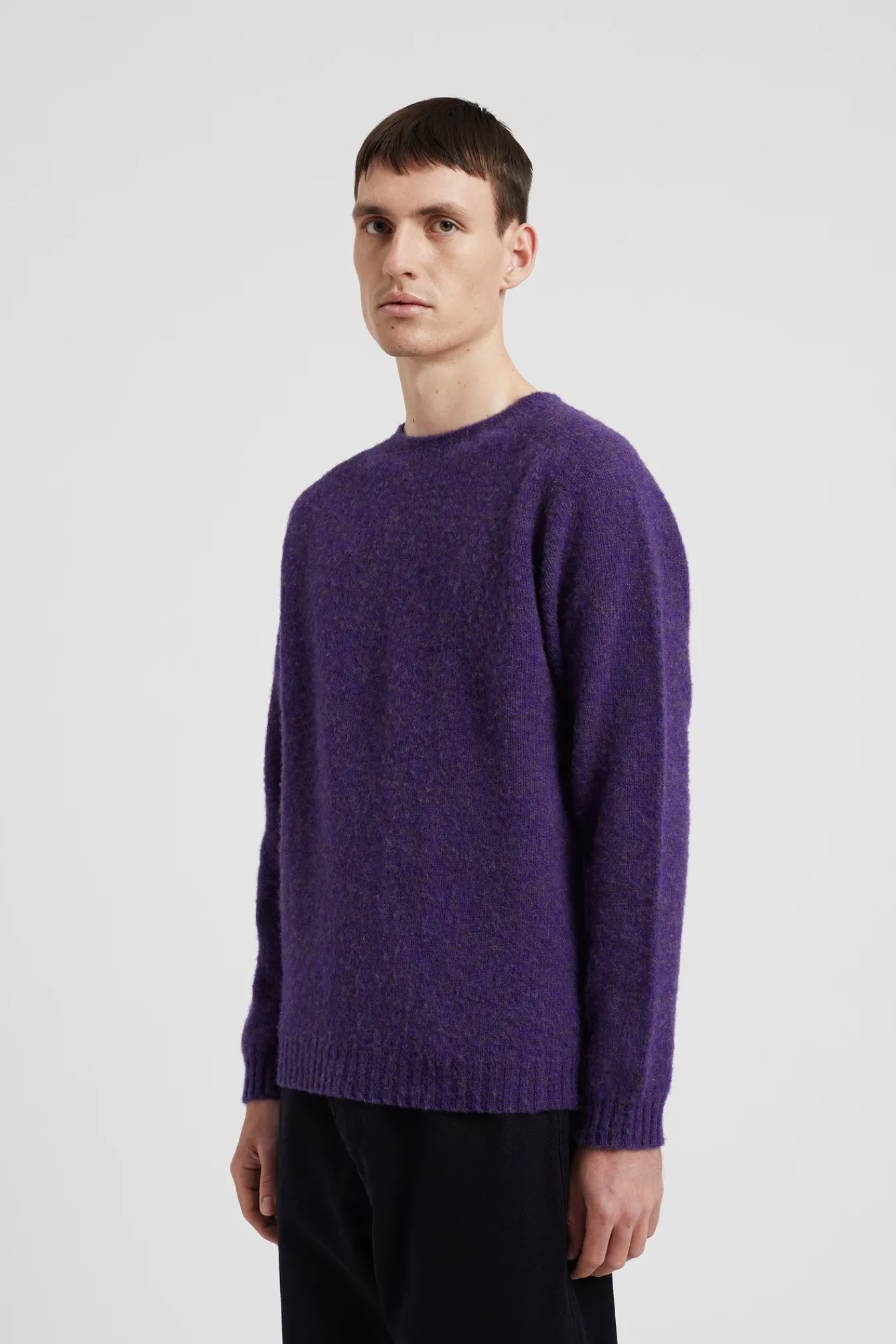 KNITWEAR^Norse Projects Birnir Brushed Lambswool Purple