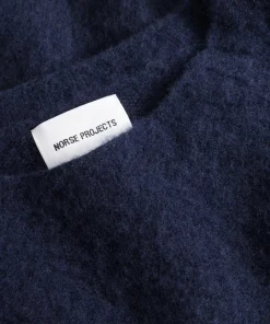 KNITWEAR^Norse Projects Birnir Brushed Lambswool Dark Navy