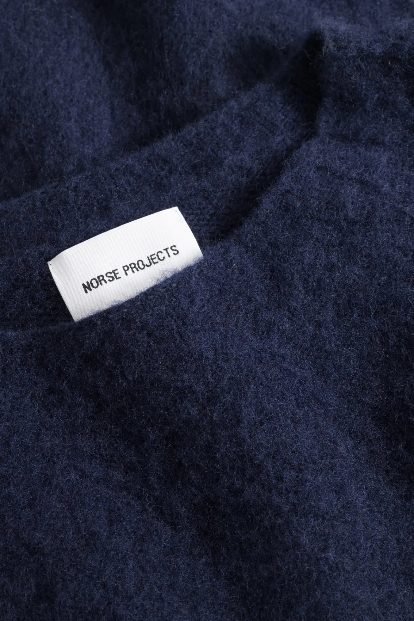 KNITWEAR^Norse Projects Birnir Brushed Lambswool Dark Navy