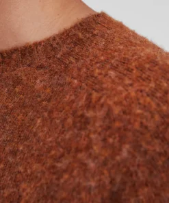 KNITWEAR^Norse Projects Birnir Brushed Lambswool Burnt Orange