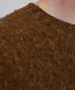 KNITWEAR^Norse Projects Birnir Brushed Lambswool Dark Olive
