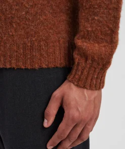 KNITWEAR^Norse Projects Birnir Brushed Lambswool Burnt Orange