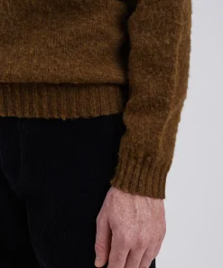 KNITWEAR^Norse Projects Birnir Brushed Lambswool Dark Olive