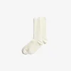 ACCESSORIES^Norse Projects Bjarki Cashmere Wool Blend Rib Sock Ecru