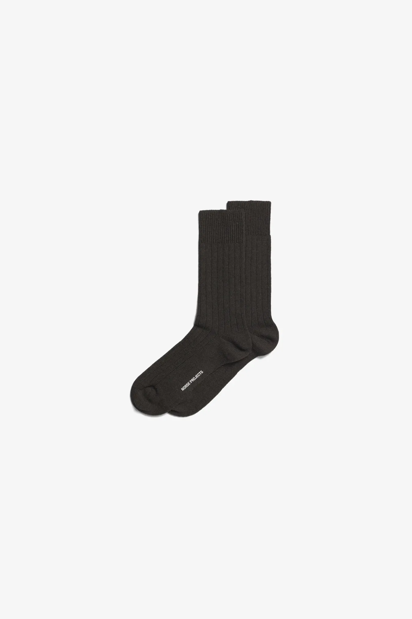 ACCESSORIES^Norse Projects Bjarki Cashmere Wool Blend Rib Sock Espresso