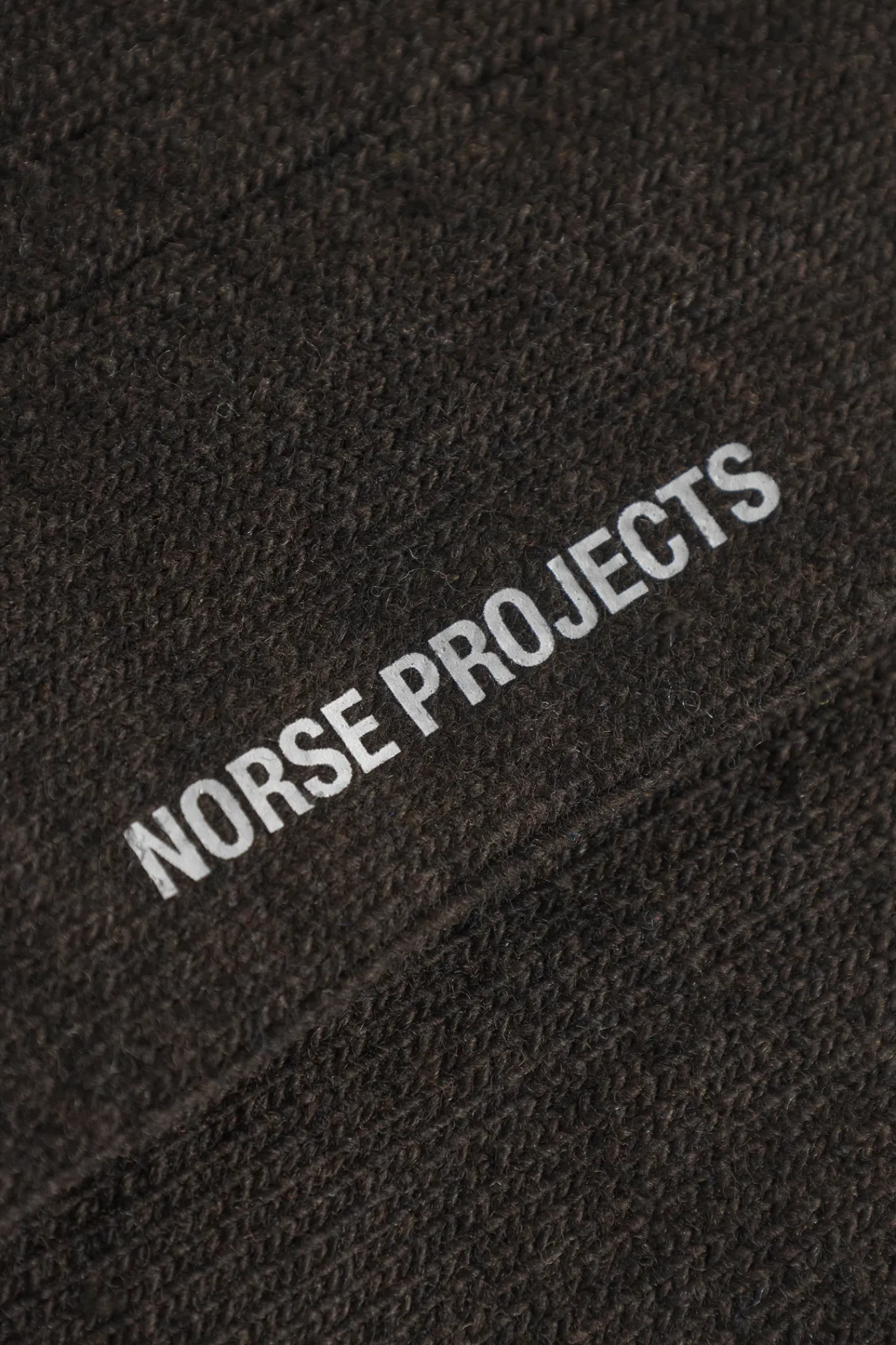 ACCESSORIES^Norse Projects Bjarki Cashmere Wool Blend Rib Sock Espresso