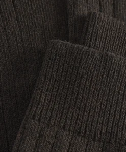ACCESSORIES^Norse Projects Bjarki Cashmere Wool Blend Rib Sock Espresso