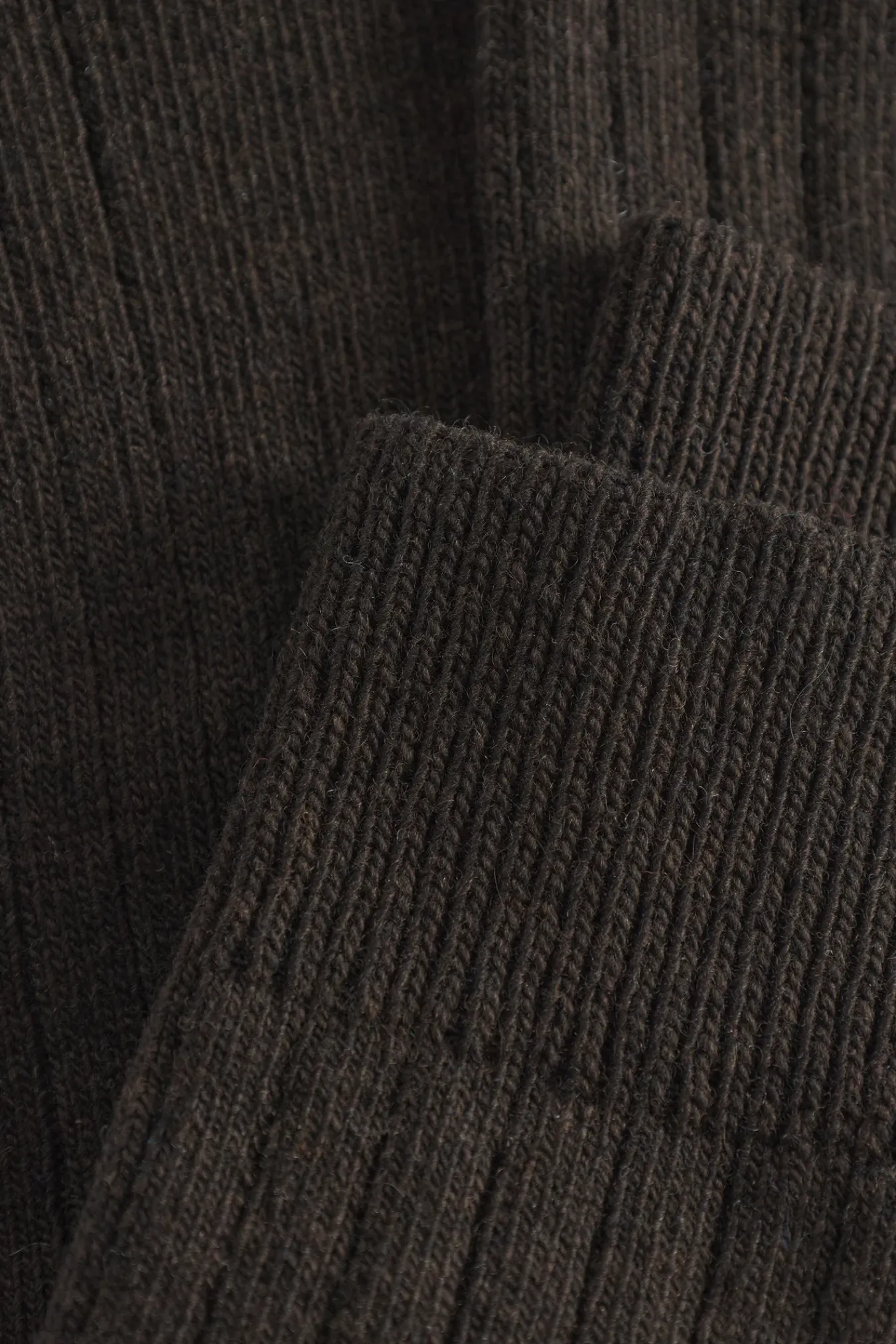 ACCESSORIES^Norse Projects Bjarki Cashmere Wool Blend Rib Sock Espresso