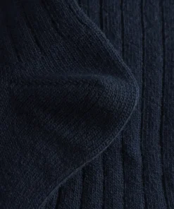 ACCESSORIES^Norse Projects Bjarki Cashmere Wool Blend Rib Sock Dark Navy