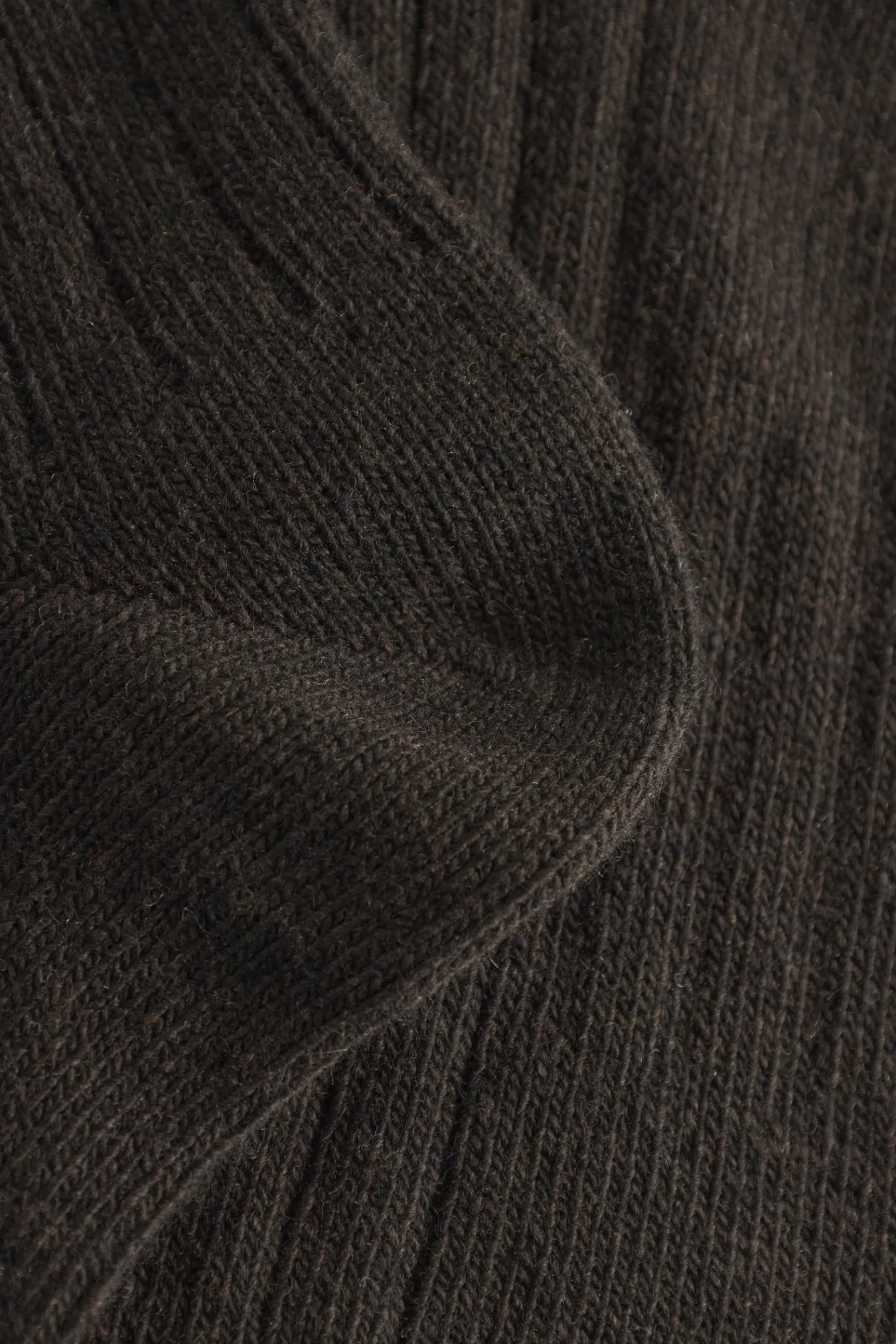 ACCESSORIES^Norse Projects Bjarki Cashmere Wool Blend Rib Sock Espresso