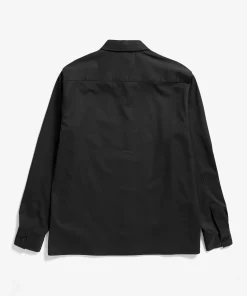 SHIRTING^Norse Projects Carsten Cotton Wool LS Shirt Black