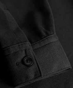 SHIRTING^Norse Projects Carsten Cotton Wool LS Shirt Black