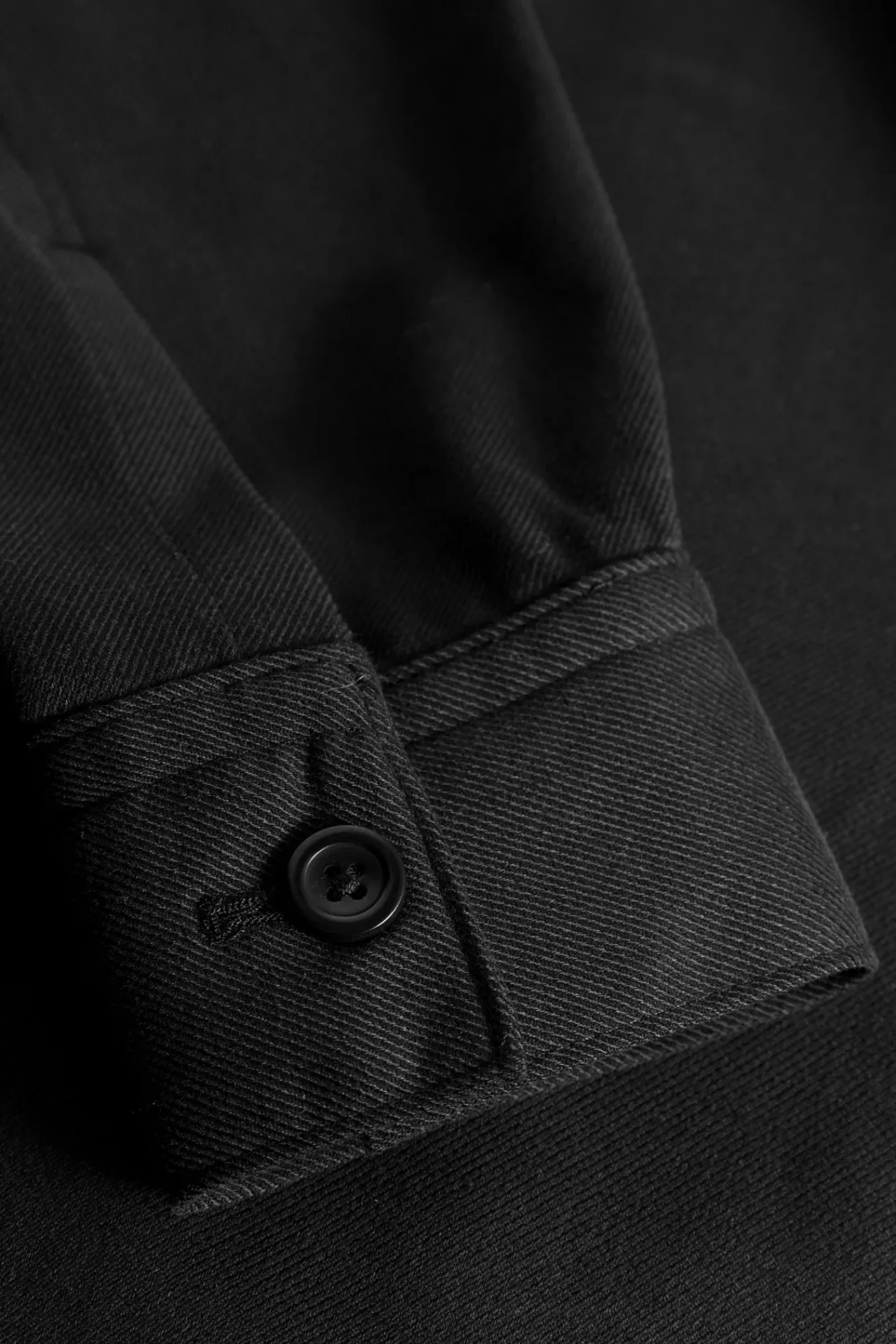 SHIRTING^Norse Projects Carsten Cotton Wool LS Shirt Black