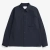 SHIRTING^Norse Projects Carsten Travel Light Shirt LS Dark Navy
