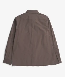 SHIRTING^Norse Projects Carsten Travel Light Shirt LS Espresso