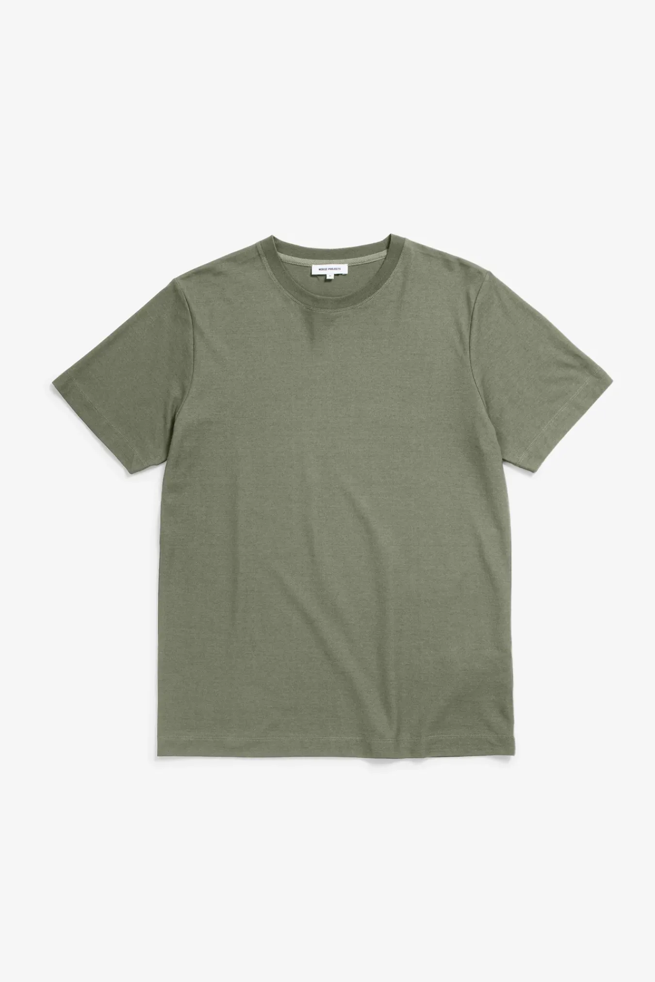 T-SHIRTS^Norse Projects Cotton Crêpe T-shirt Sediment Green