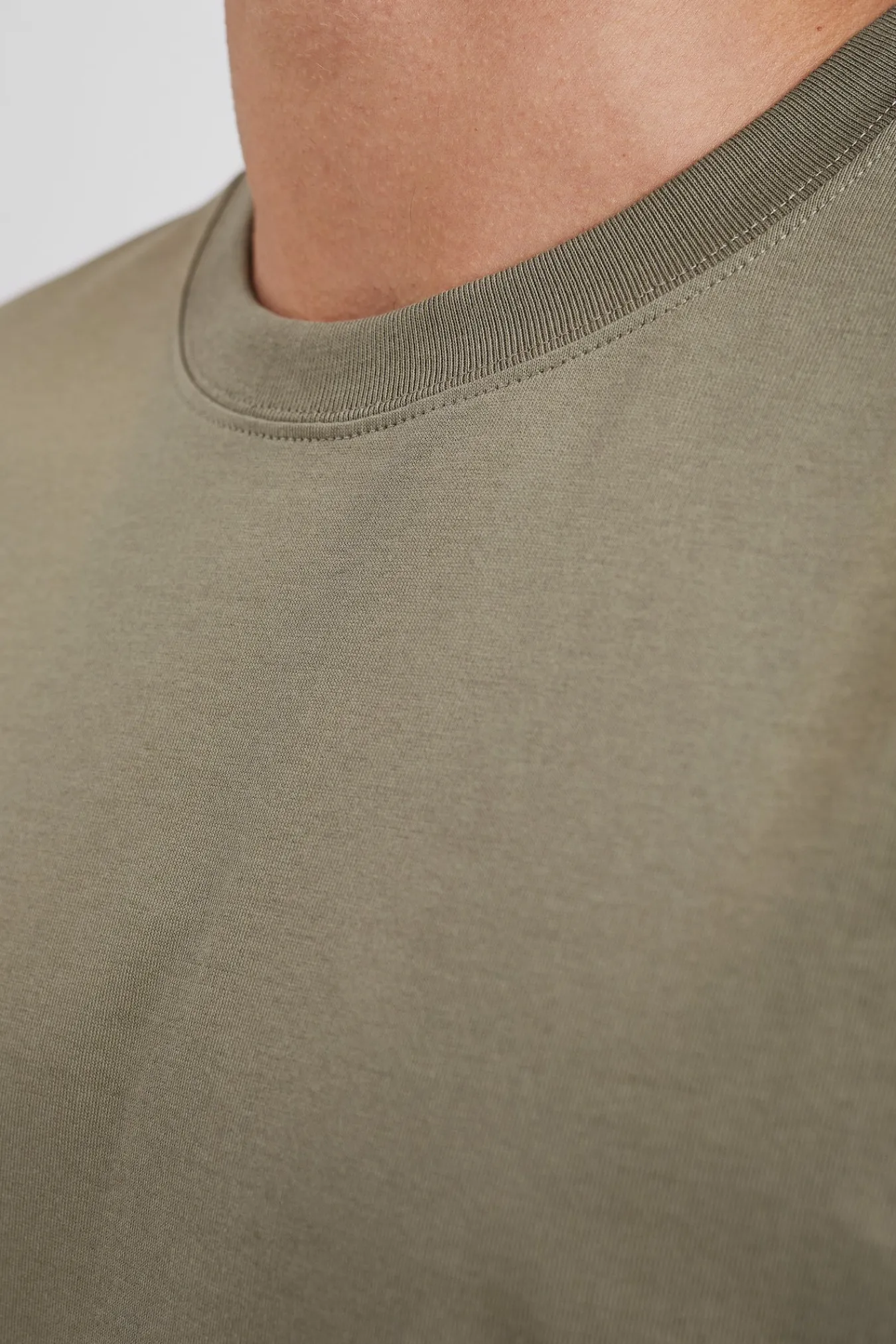 T-SHIRTS^Norse Projects Cotton Crêpe T-shirt Sediment Green