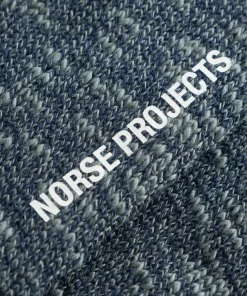 ACCESSORIES^Norse Projects Ebbe Slub Sock Steel Blue