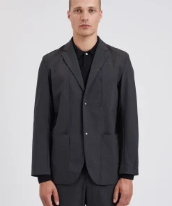 OVERSHIRTS | OUTERWEAR^Norse Projects Emil Cordura Tech Wool Blazer Charcoal Melange