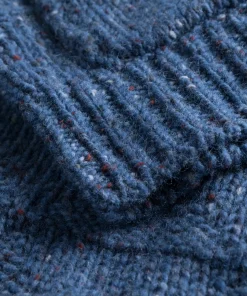 KNITWEAR^Norse Projects Erik Donegal Diamond Jacket Ensign Blue