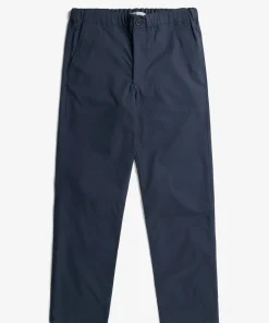 TROUSERS^Norse Projects Ezra Relaxed Solotex Twill Trouser Dark Navy