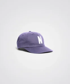 CAPS^Norse Projects Felt N Twill Sports Cap Dusk Purple