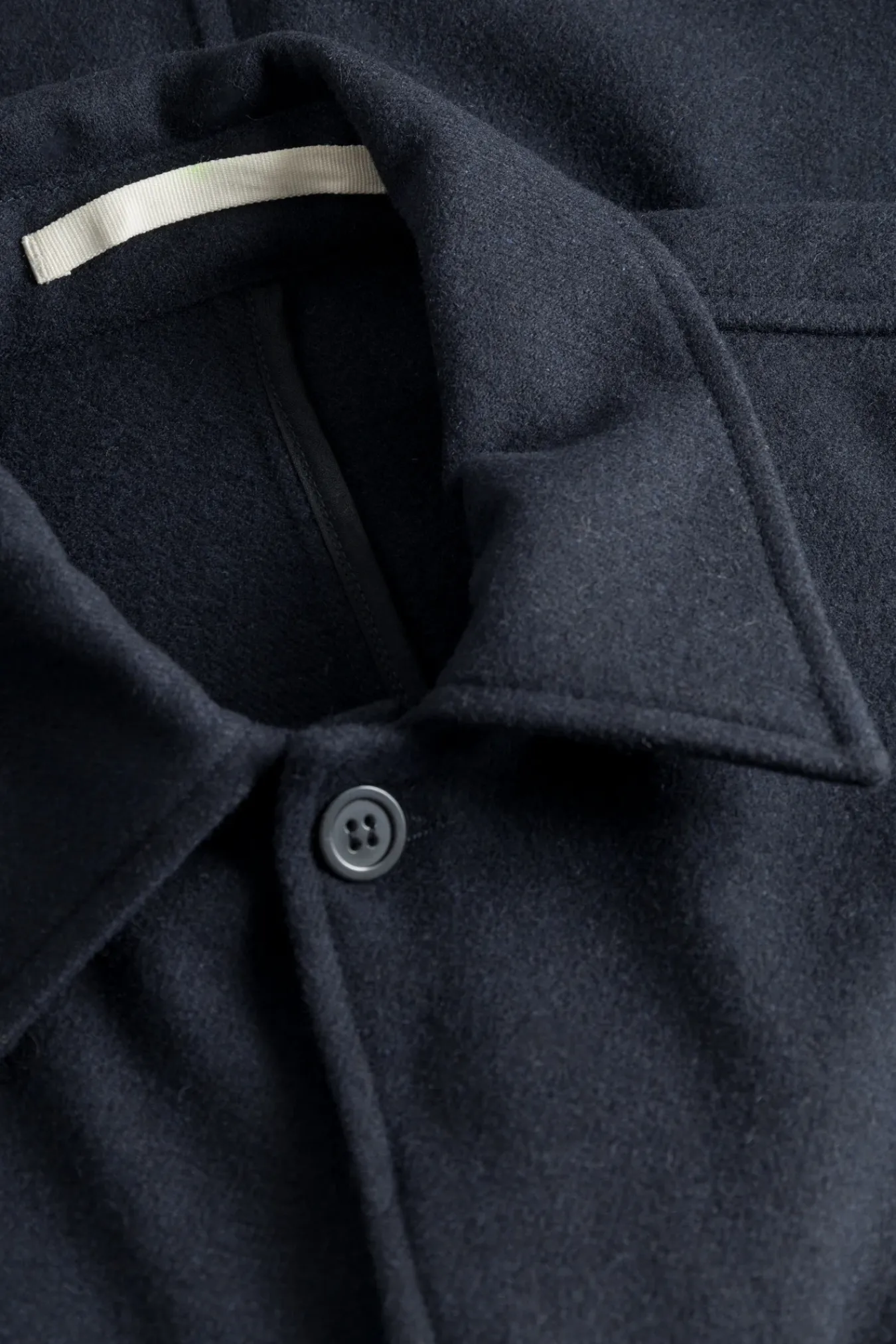 OVERSHIRTS^Norse Projects Folke Wool Overshirt Dark Navy