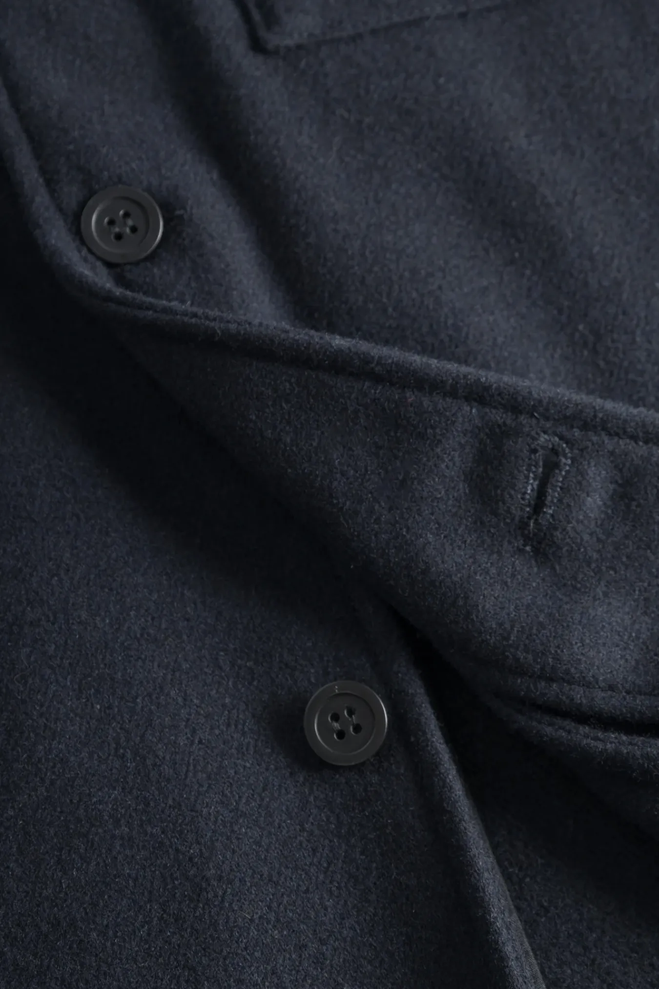 OVERSHIRTS^Norse Projects Folke Wool Overshirt Dark Navy