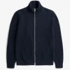 KNITWEAR^Norse Projects Hagen Cotton Wool Jacket Dark Navy