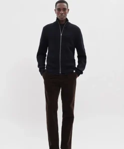 KNITWEAR^Norse Projects Hagen Cotton Wool Jacket Dark Navy