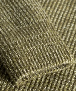 KNITWEAR^Norse Projects Hagen Wool Cotton Rib Full Zip Jacket Sitka Green