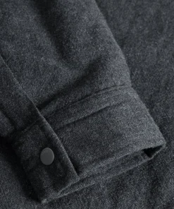 OVERSHIRTS^Norse Projects Hjalmer Insulated Wool Overshirt Charcoal Melange