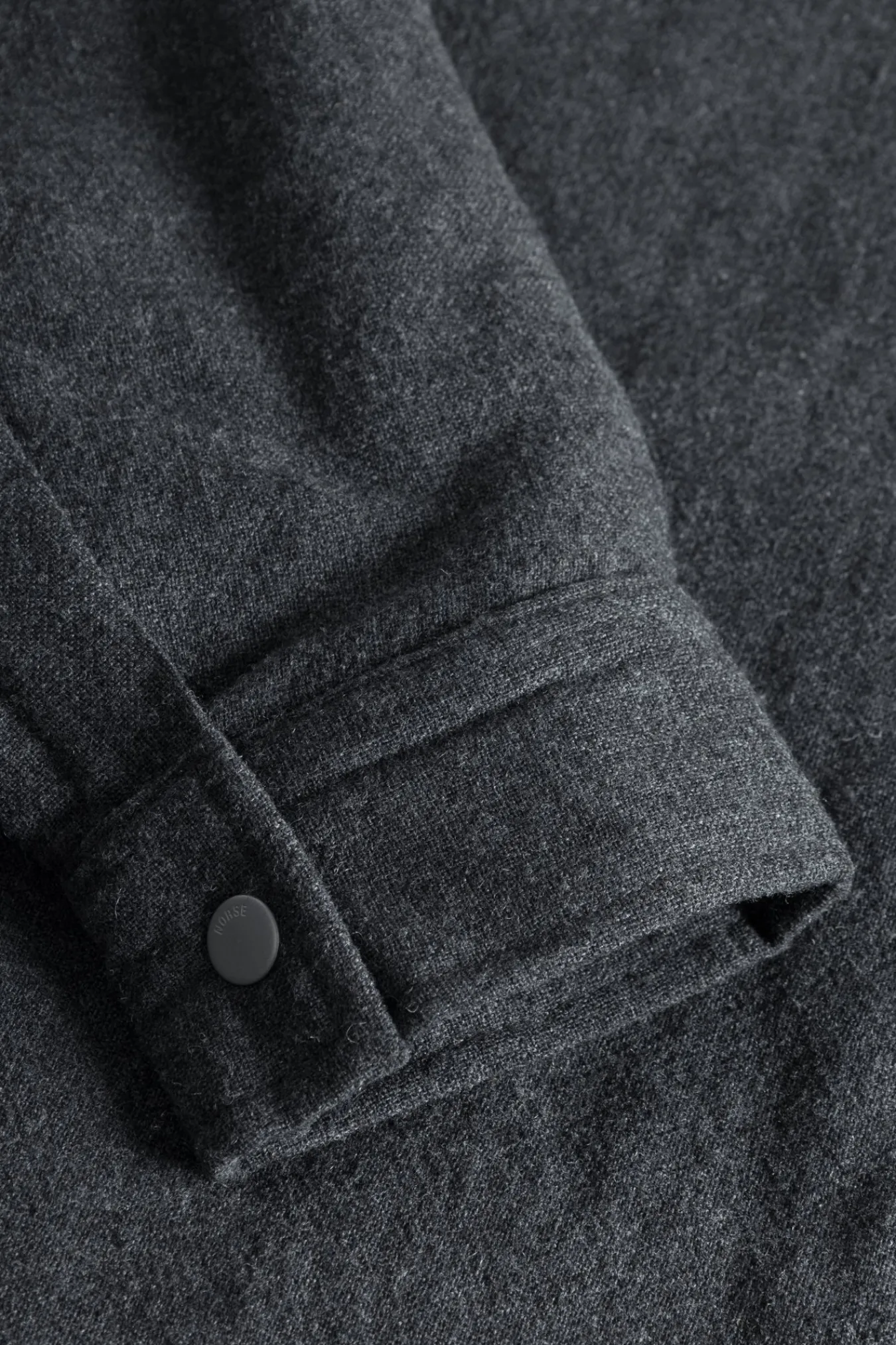 OVERSHIRTS^Norse Projects Hjalmer Insulated Wool Overshirt Charcoal Melange