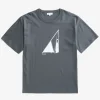 T-SHIRTS^Norse Projects Holger Organic Interlock Hide Print T-Shirt Battleship Grey